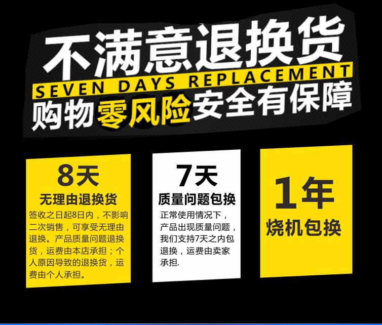 購買嘉能智能電機可享一年燒機包換政策